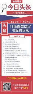 《今日头条引流技术4.0》-无忧知识库