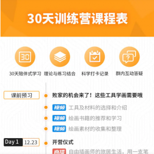 【唯库】《30天手绘训练营》-无忧知识库