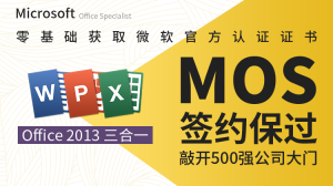 【唯库】《微软MOS认证大师级签约保过班》-无忧知识库
