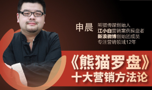 申晨《熊猫罗盘》十大营销方法论-无忧知识库